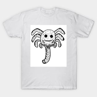 alien face hugger in ecopop T-Shirt